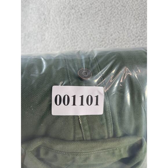 Duluth Trading Jacket Mens Large Green Canvas Fleeve Lined Warm Workwear Heavy - Picture 14 of 14